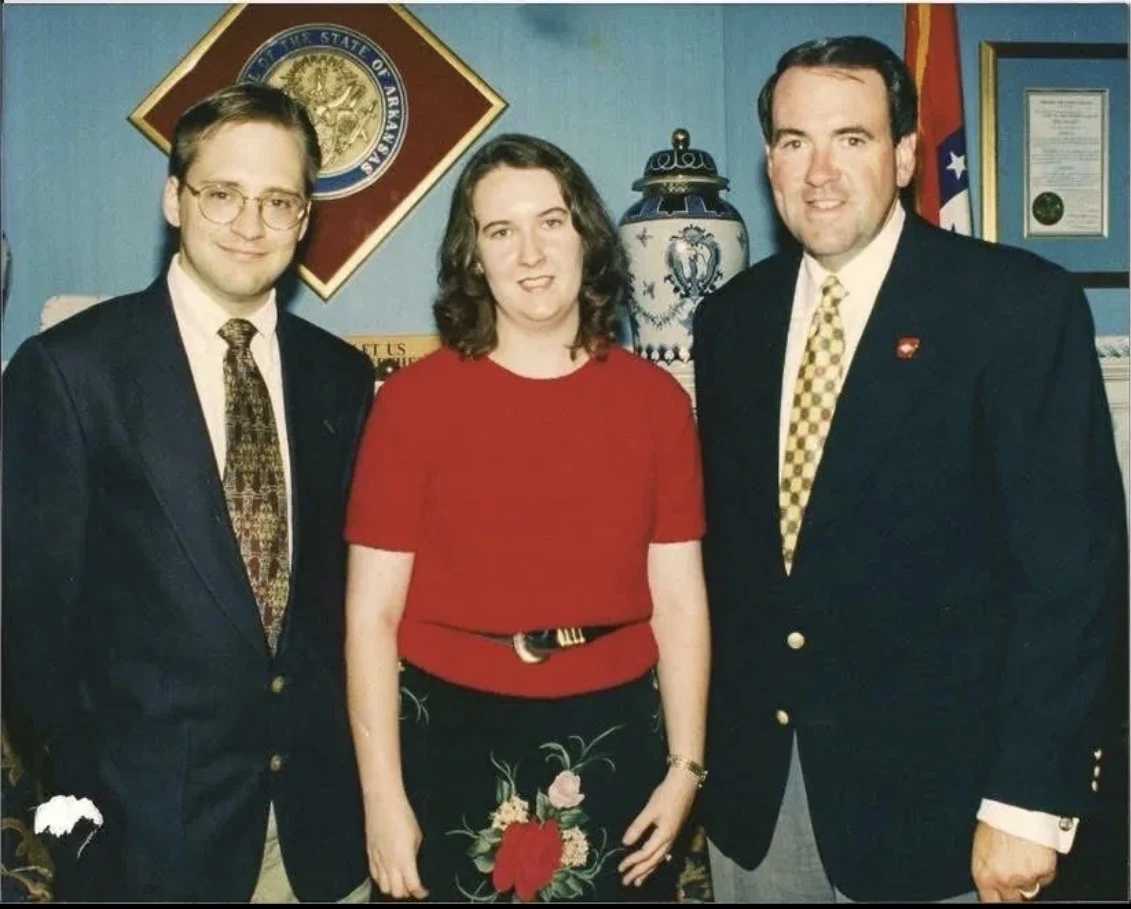 Matt and Amy Wilson with Governor Mike Huckabee, 1997