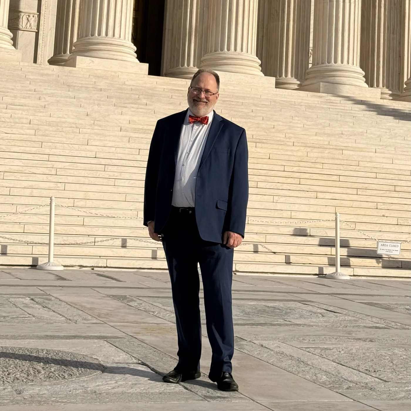Matt Wilson outside the United States Supreme Court